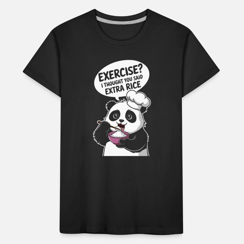 Panda Küchenchef Extra Rice Kinder Premium Bio T-Shirt