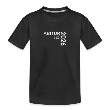 Abitur 2026 - Kinder Premium Bio T-Shirt - Schwarz - Vorne