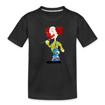 Clown - Kinder Premium Bio T-Shirt - Schwarz - Vorne