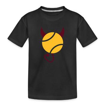 Tennis Devil - T-shirt bio Premium Enfant - noir - Devant