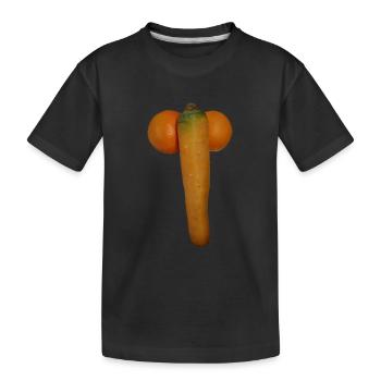 Karottorangi - Kids' Premium Organic T-Shirt - black - Front