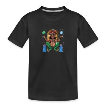 Atabey Taino Göttin - Kinder Premium Bio T-Shirt - Schwarz - Vorne