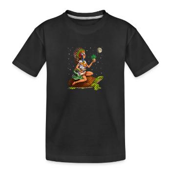 Déesse aztèque Mayahuel - T-shirt bio Premium Enfant - noir - Devant