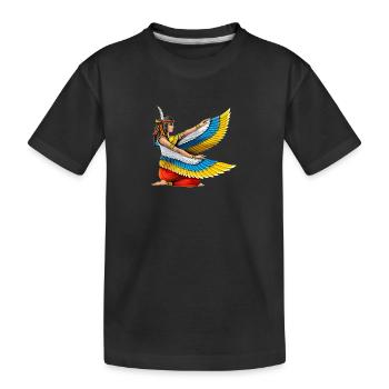 Déesse égyptienne Maât - T-shirt bio Premium Enfant - noir - Devant