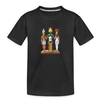 Sainte Trinité de l’Égypte ancienne - T-shirt bio Premium Enfant - noir - Devant
