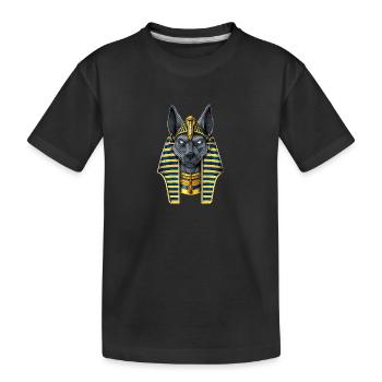 Dieu égyptien Anubis - T-shirt bio Premium Enfant - noir - Devant