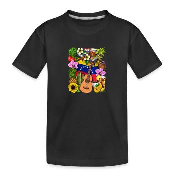 Fierté du Venezuela - T-shirt bio Premium Enfant - noir - Devant