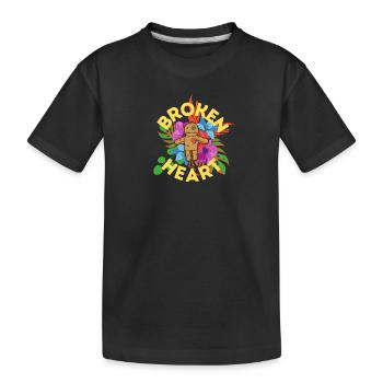 Broken Heart - Kids' Premium Organic T-Shirt - black - Front
