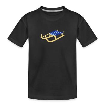 Sledge, Sled - Kids' Premium Organic T-Shirt - black - Front