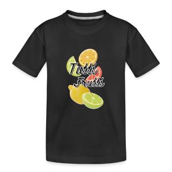 Babysprüche Babykleidung Kinderkleidung - Kinder Premium Bio T-Shirt - Schwarz - Vorne