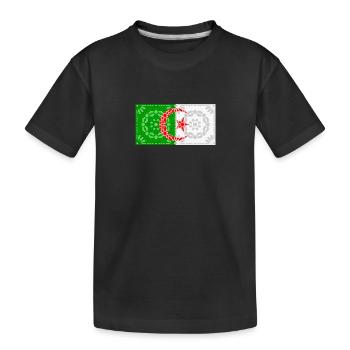 Algerien - Kinder Premium Bio T-Shirt - Schwarz - Vorne