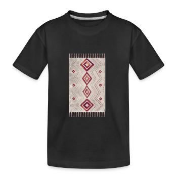 Tapis marocain dessiné à la main - T-shirt bio Premium Enfant - noir - Devant