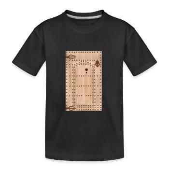 Vieille porte marocaine traditionnelle - T-shirt bio Premium Enfant - noir - Devant