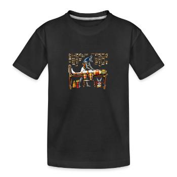 Anubis Dieu égyptien - T-shirt bio Premium Enfant - noir - Devant