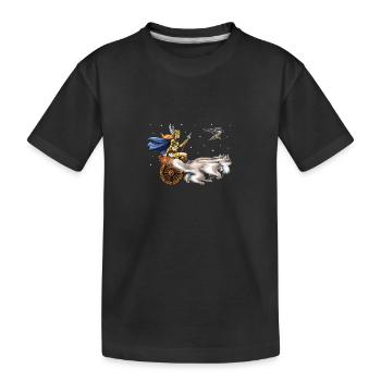 Freya Göttin der nordischen Mythologie - Kinder Premium Bio T-Shirt - Schwarz - Vorne