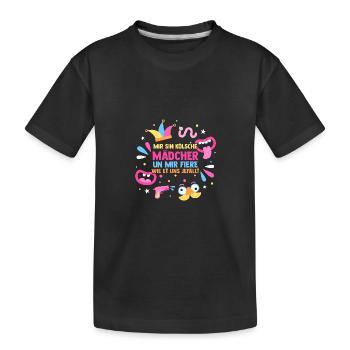 Costume de carnaval Carnaval - T-shirt bio Premium Enfant - noir - Devant