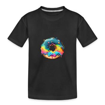 DONUT - CREME - T-shirt bio Premium Enfant - noir - Devant