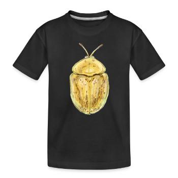 Scarabée écaille de tortue brumeux - T-shirt bio Premium Enfant - noir - Devant