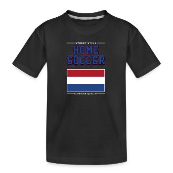 Le berceau du football - T-shirt bio Premium Enfant - noir - Devant