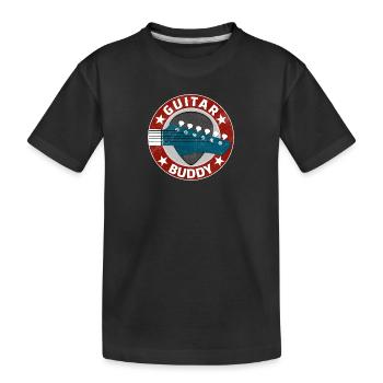Guitar Buddy - Kinder Premium Bio T-Shirt - Schwarz - Vorne