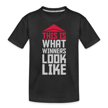 À quoi ressemblent les gagnants - T-shirt bio Premium Enfant - noir - Devant