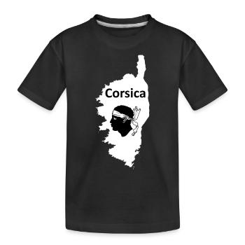 Corse, l’île en France, Corse - T-shirt bio Premium Enfant - noir - Devant