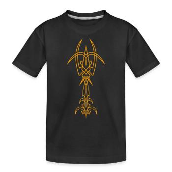 Geometric Cyber Sigil Awesome Cybersigilism Cyber - Kids' Premium Organic T-Shirt - black - Front