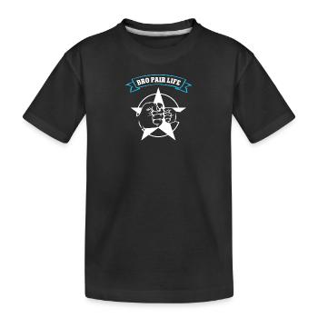 Au Pair Jungen Auslandsjahr Reise Bro-Pair Bropair - Kinder Premium Bio T-Shirt - Schwarz - Vorne