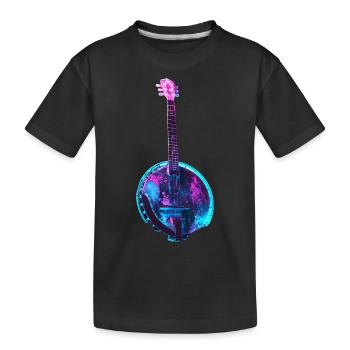 Banjo - Kids' Premium Organic T-Shirt - black - Front