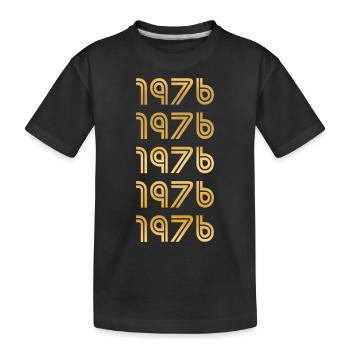 1976 - T-shirt bio Premium Enfant - noir - Devant