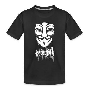 Graffiti anonyme - T-shirt bio Premium Enfant - noir - Devant