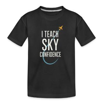 Instructeur de vol Cfi Pilote Instructeur d’aviation - T-shirt bio Premium Enfant - noir - Devant