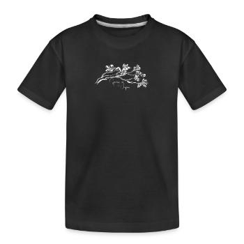 Spring in Japan - Kids' Premium Organic T-Shirt - black - Front