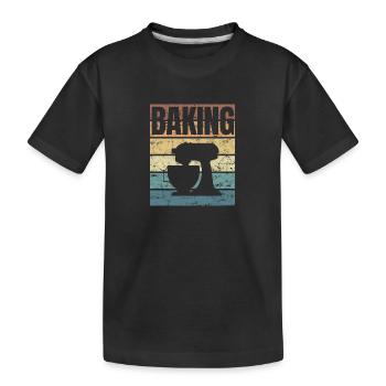 Thérapie de cuisson Bake Cake Chef - T-shirt bio Premium Enfant - noir - Devant