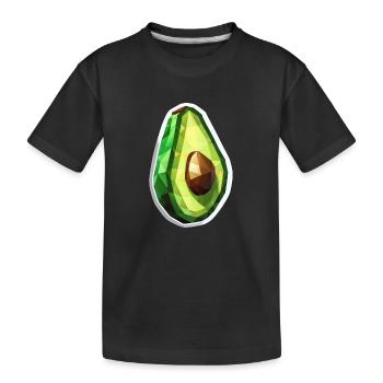 Avocados: The Breakfast of Champions - Kids' Premium Organic T-Shirt - black - Front