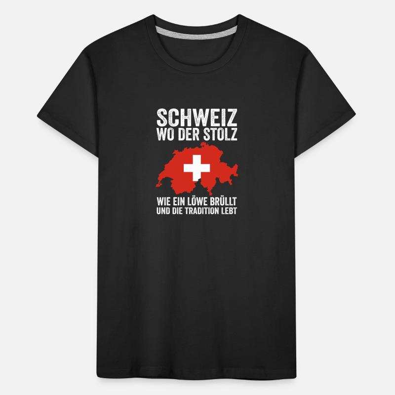 Schweizer Schweiz Kinder Premium Bio T-Shirt