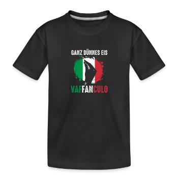 Italien Italiener Vaffanculo - Kinder Premium Bio T-Shirt - Schwarz - Vorne