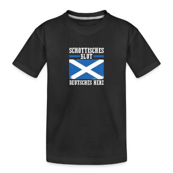 Ecossais Ecossais Ecosse Allemande - T-shirt bio Premium Enfant - noir - Devant