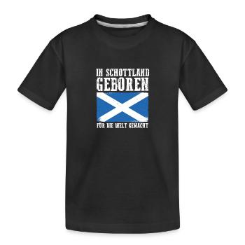 Ecossais Ecosse Ecosse Ecosse - T-shirt bio Premium Enfant - noir - Devant