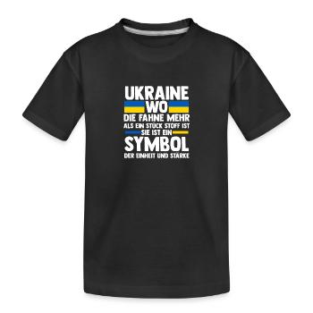 Ukrainer Ukraine - Kinder Premium Bio T-Shirt - Schwarz - Vorne