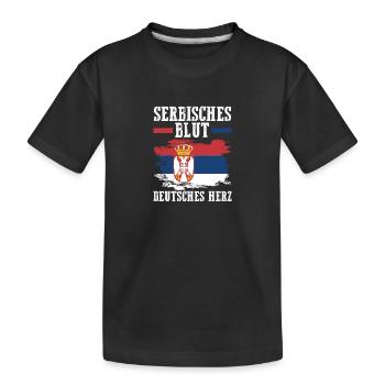 Serbe Serbe Allemagne Serbie - T-shirt bio Premium Enfant - noir - Devant