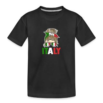 Italie Italien Italien Italie - T-shirt bio Premium Enfant - noir - Devant