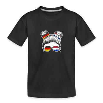 Holland Dutch Germany Netherlands - Kids' Premium Organic T-Shirt - black - Front