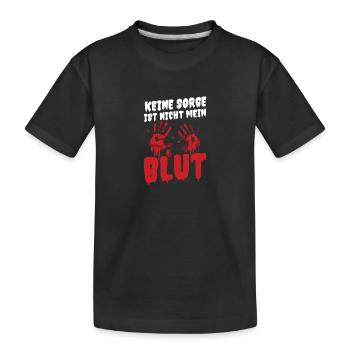Costume d’Halloween Taché de Sang - T-shirt bio Premium Enfant - noir - Devant