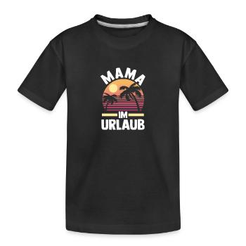 Vacancier Mère Maman - T-shirt bio Premium Enfant - noir - Devant