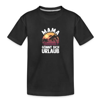 Vacancier Mère Maman - T-shirt bio Premium Enfant - noir - Devant