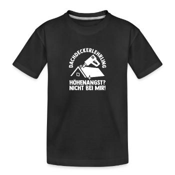 Formation en toiture apprenti couvreur Auzbi - T-shirt bio Premium Enfant - noir - Devant
