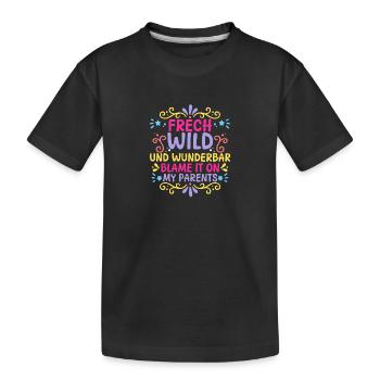 Daughters Daughter - Kids' Premium Organic T-Shirt - black - Front