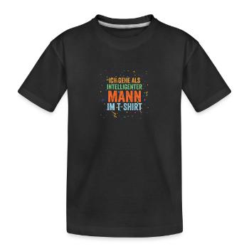 Costume de carnaval Carnaval - T-shirt bio Premium Enfant - noir - Devant
