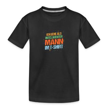 Costume de carnaval Carnaval - T-shirt bio Premium Enfant - noir - Devant